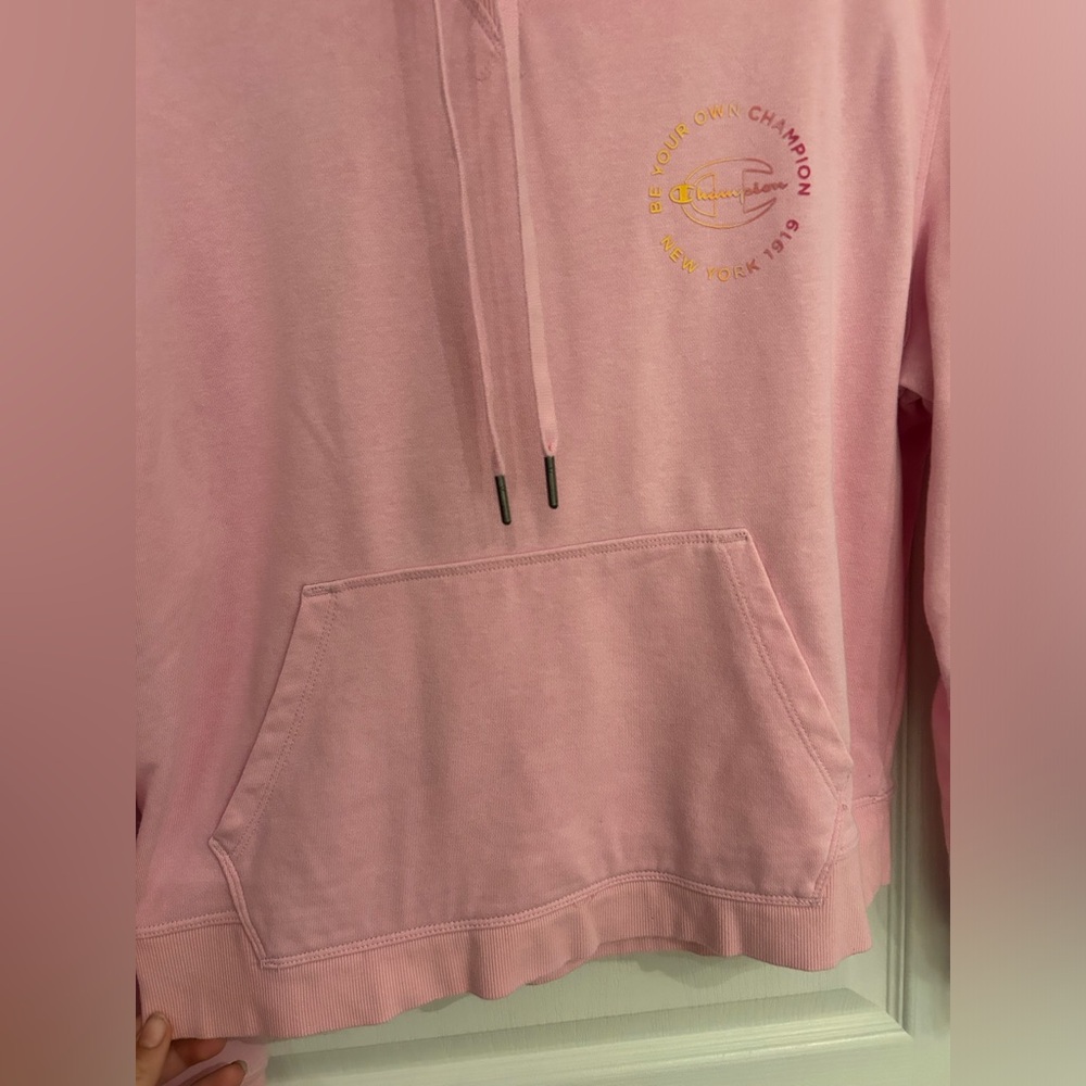 Champion Women's Pink Pullover Hoodie - Picture 4 of 6